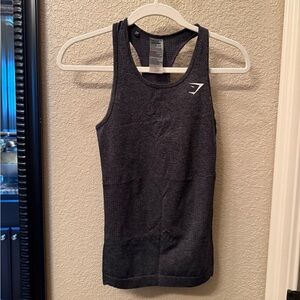 Gymshark Black Marl Seamless Racerback Tank